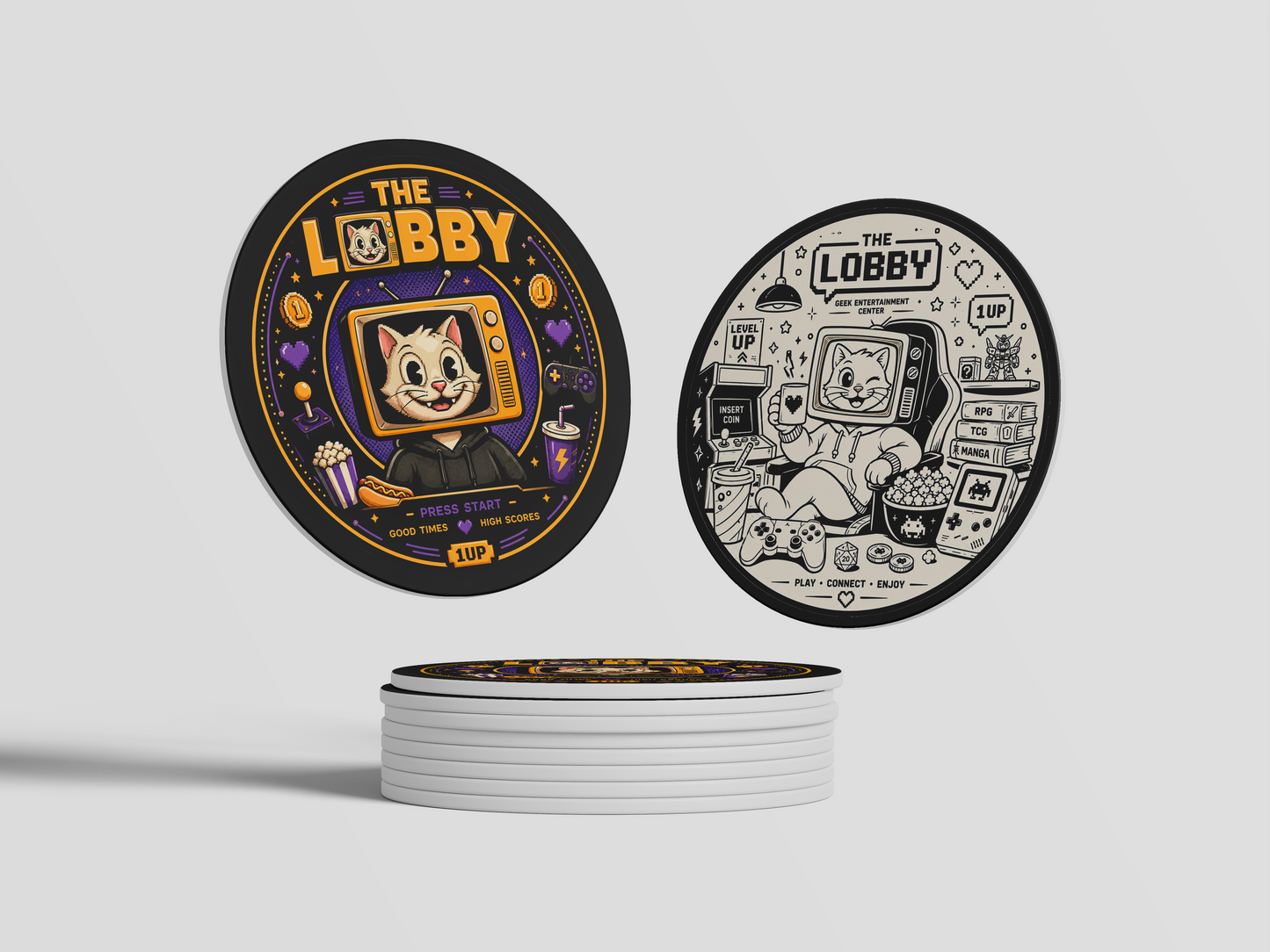Pack de Portavasos "The Lobby: Arcade & Chill"